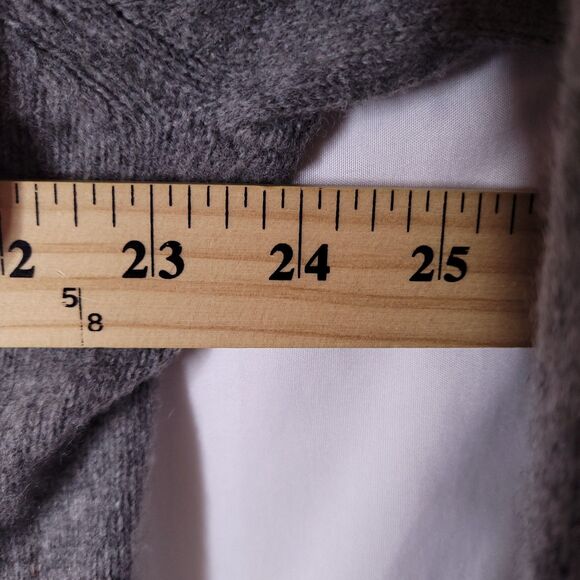 J Crew Merino Wool Sweater Mens XL Gray 1/4 Zip - Picture 7 of 11